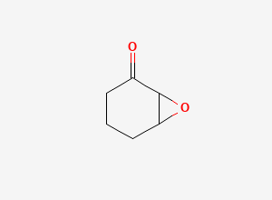Two-dimensional chemical structure of 7-Oxabicyclo[4.1.0]heptan-2-one