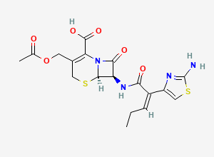 Two-dimensional chemical structure of Cefcapene Pivoxil Impurity 72