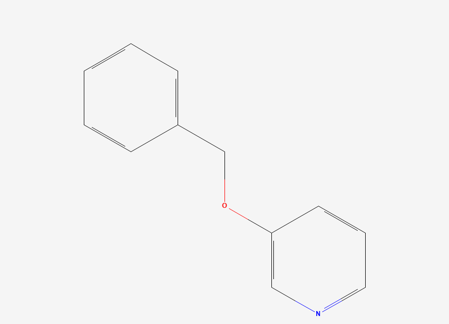 Two-dimensional chemical structure of 3-Benzyloxypyridine