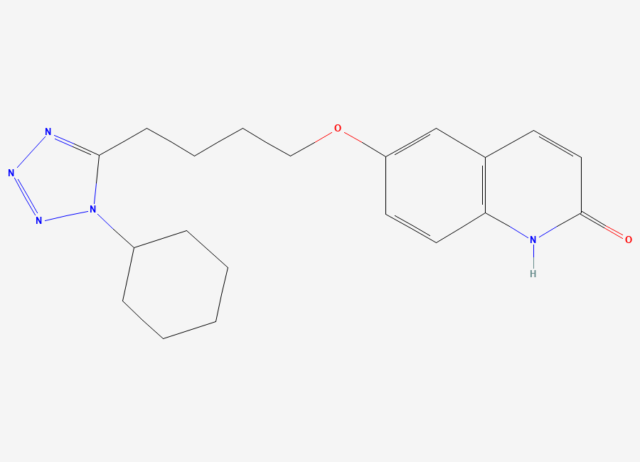 Two-dimensional chemical structure of Cilostazol Related Compound B / 3,4-Dehydro Cilostazol, CAS 73963-62-9