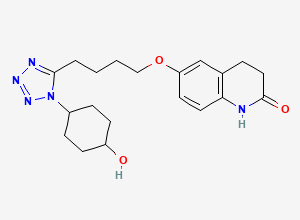 Two-dimensional chemical structure of 4'-cis-Hydroxy Cilostazol, CAS 87153-06-8