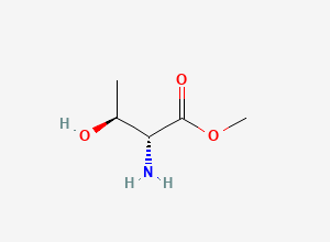 Two-dimensional chemical structure of methyl (2R,3S)-2-amino-3-hydroxybutanoate