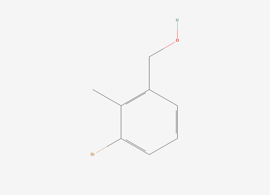 Two-dimensional chemical structure of (3-Bromo-2-methylphenyl)methanol
