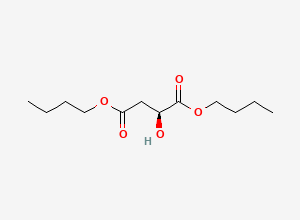 Two-dimensional chemical structure of 1,4-Dibutyl (2S)-2-hydroxybutanedioate