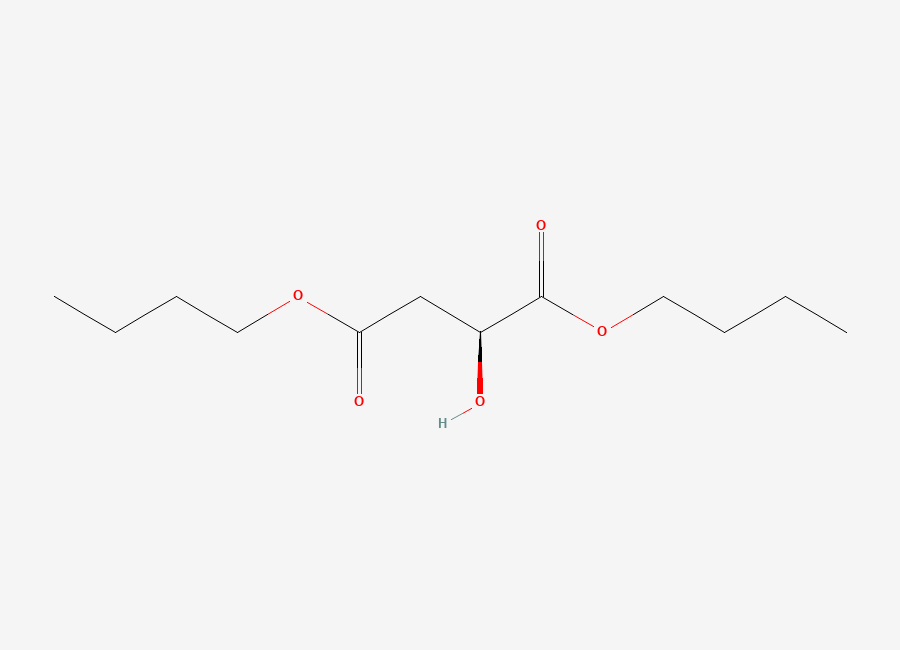 Two-dimensional chemical structure of 1,4-Dibutyl (2S)-2-hydroxybutanedioate