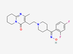Two-dimensional chemical structure of Risperidone E,Z-Oxime (Mixture), CAS 158697-66-6