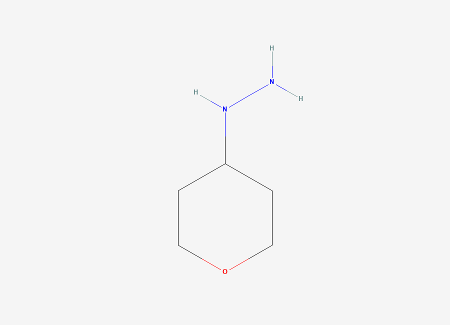 Two-dimensional chemical structure of (Tetrahydro-2H-pyran-4-yl)hydrazine