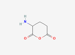 Two-dimensional chemical structure of 3-Aminodihydro-2H-pyran-2,6(3H)-dione