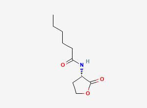 Two-dimensional chemical structure of N-Hexanoyl-L-Homoserine lactone