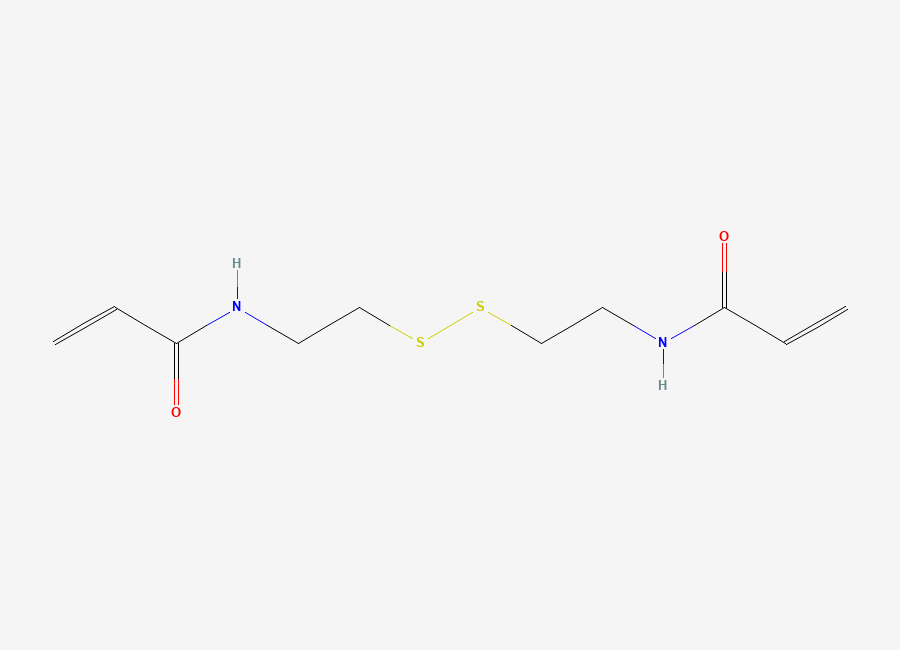 Two-dimensional chemical structure of N,N'-Bis(acryloyl)cystamine