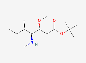 Two-dimensional chemical structure of tert-butyl (3R,4S,5S)-3-methoxy-5-methyl-4-(methylamino)heptanoate
