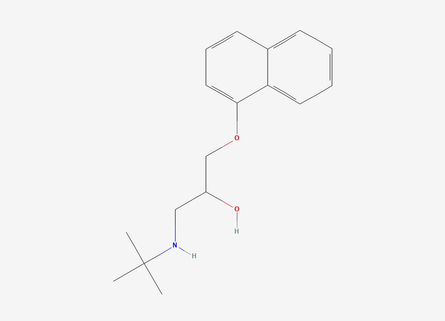 Two-dimensional chemical structure of Nadolol EP Impurity F /Nadolol Related Compound F ( Free Base), CAS 2116-22-5