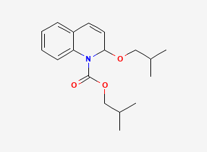 Two-dimensional chemical structure of 2-Methylpropyl 2-(2-methylpropoxy)-1(2H)-quinolinecarboxylate