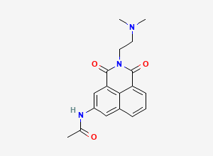 Two-dimensional chemical structure of N-Acetyl Amonafide, CAS 69409-02-5