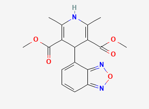 Two-dimensional chemical structure of Isradipine EP Impurity C, CAS 75695-84-0