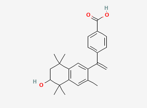 Two-dimensional chemical structure of 6-Hydroxy Bexarotene, CAS 368451-07-4