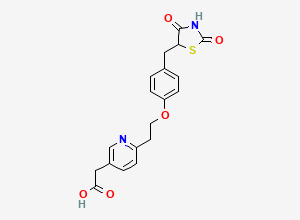 Two-dimensional chemical structure of Carboxy Pioglitazone (M-V)
