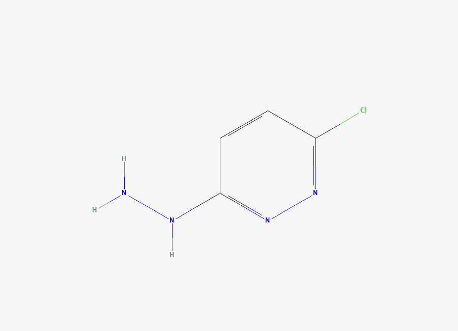 Two-dimensional chemical structure of 3-Chloro-6-hydrazinopyridazine