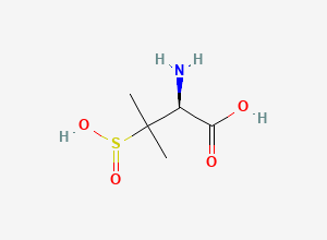 Two-dimensional chemical structure of Sulbactam EP Impurity A / Sulbactam Related Compound A / 3-Sulfino-D-valine, CAS 23315-18-6