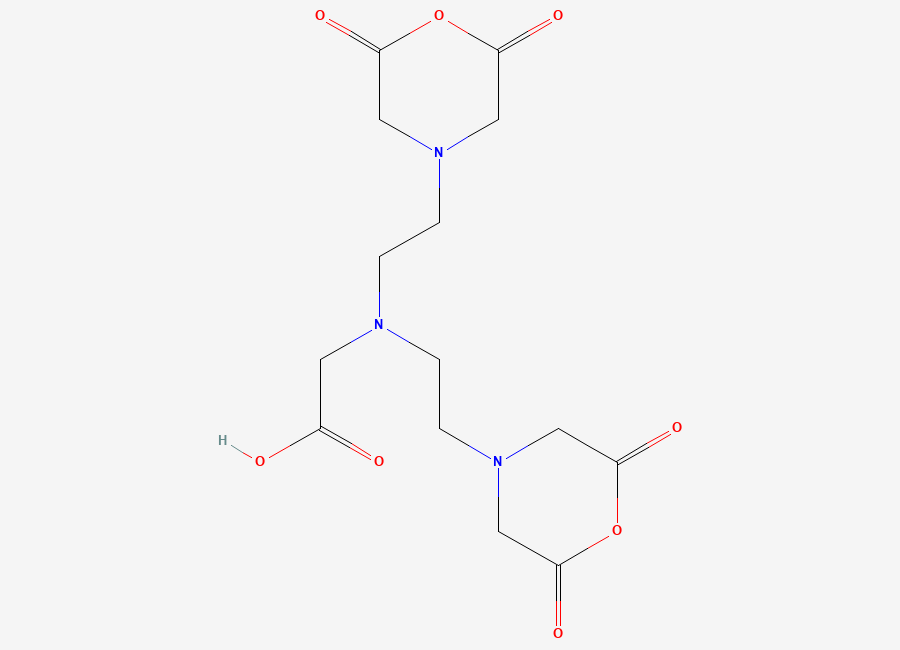 Two-dimensional chemical structure of DTPA dianhydride