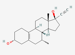 Two-dimensional chemical structure of 3alpha-Hydroxytibolone