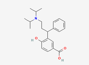 Two-dimensional chemical structure of rac 5-Carboxy Tolterodine