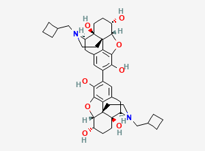 Two-dimensional chemical structure of 2,2-Bis Nalbuphine, CAS 214542-42-4