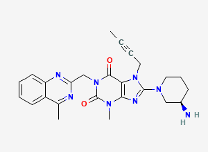 Two-dimensional chemical structure of Linagliptin, CAS 668270-12-0