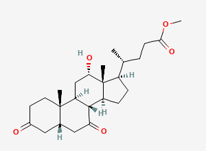 Two-dimensional chemical structure of Cholic Acid Impurity 11, CAS 25480-14-2