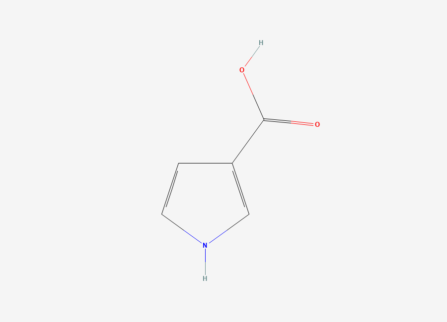 Two-dimensional chemical structure of Pyrrole-3-carboxylic acid