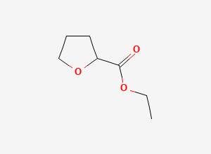 Two-dimensional chemical structure of 2-Furancarboxylic acid, tetrahydro-, ethyl ester
