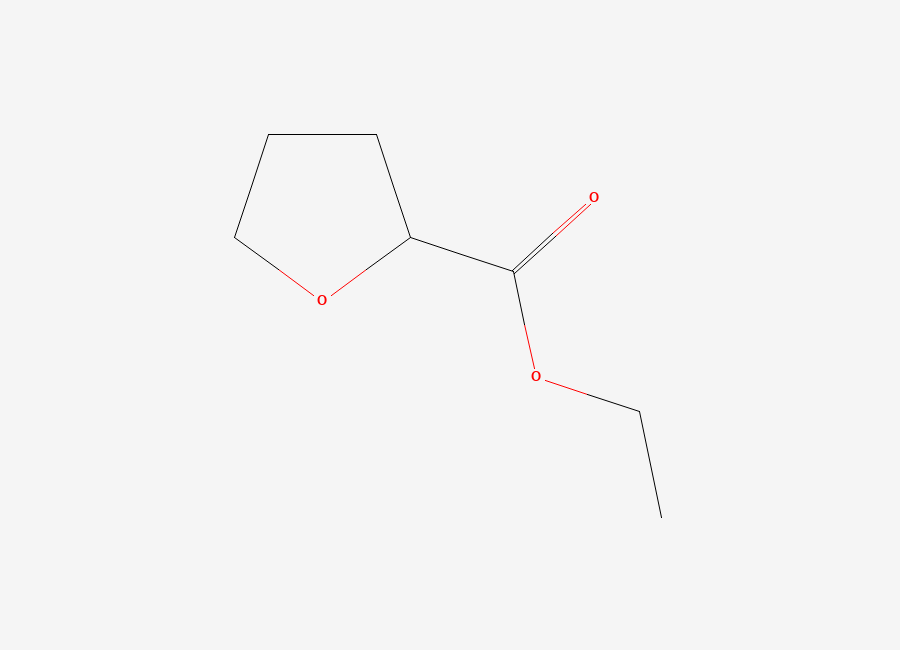 Two-dimensional chemical structure of 2-Furancarboxylic acid, tetrahydro-, ethyl ester