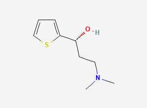 Two-dimensional chemical structure of (R)-3-(Dimethylamino)-1-(thiophen-2-yl)propan-1-ol