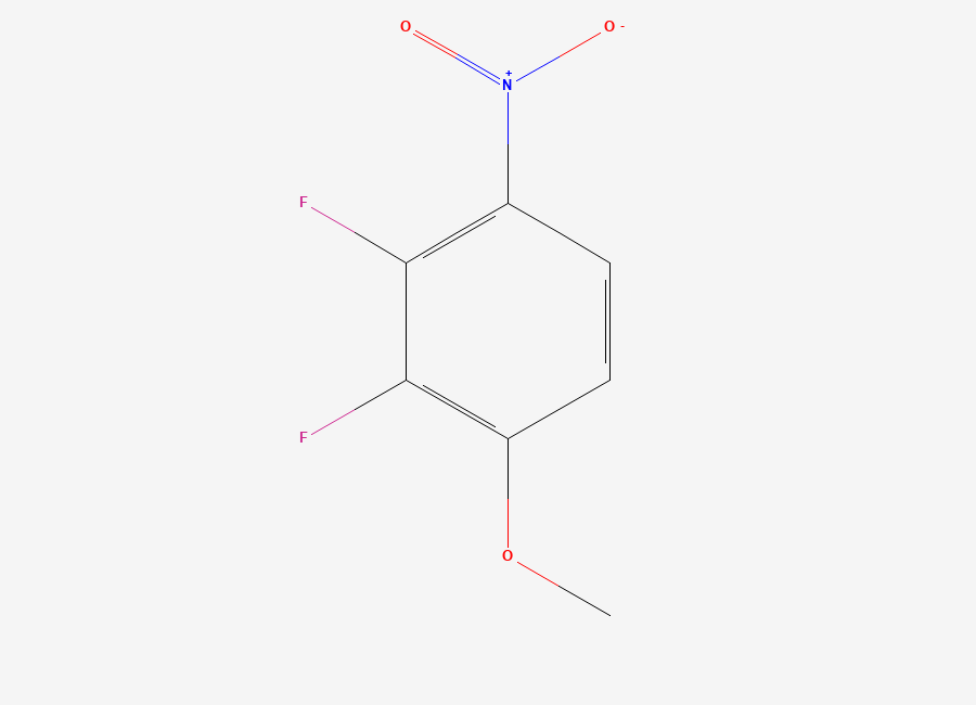 Two-dimensional chemical structure of 2,3-Difluoro-4-nitroanisole