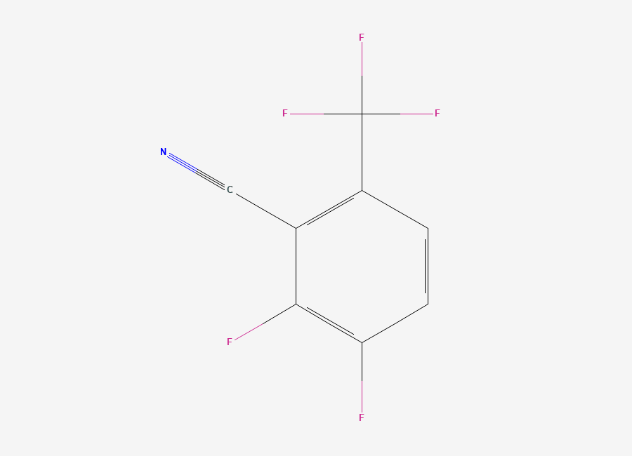 Two-dimensional chemical structure of 2,3-Difluoro-6-(trifluoromethyl)benzonitrile