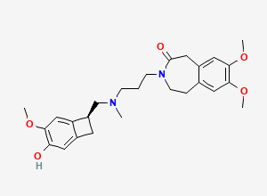 Two-dimensional chemical structure of 3-Hydroxy Ivabradine, CAS 304464-98-0