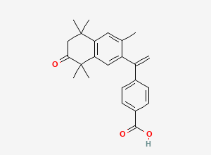 Two-dimensional chemical structure of 7-Oxo Bexarotene, CAS 368451-15-4
