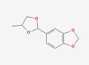 Two-dimensional chemical structure of Piperonal propyleneglycol acetal