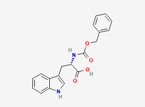 Two-dimensional chemical structure of benzyloxycarbonyl-L-tryptophan