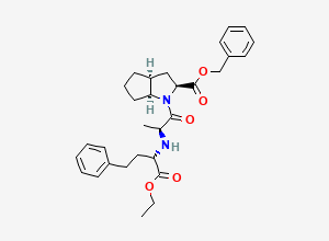 Two-dimensional chemical structure of Ramipril Benzyl Ester, CAS 87269-88-3
