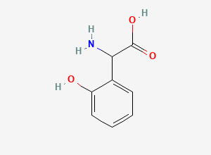 Two-dimensional chemical structure of Amino(2-hydroxyphenyl)acetic acid