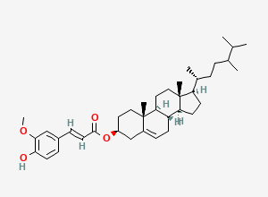 Two-dimensional chemical structure of 24-Methylcholesterol ferulate