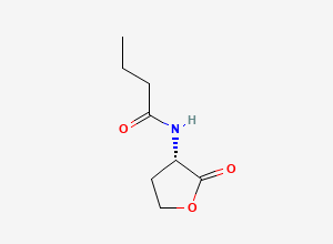 Two-dimensional chemical structure of N-Butyryl-L-homoserine lactone