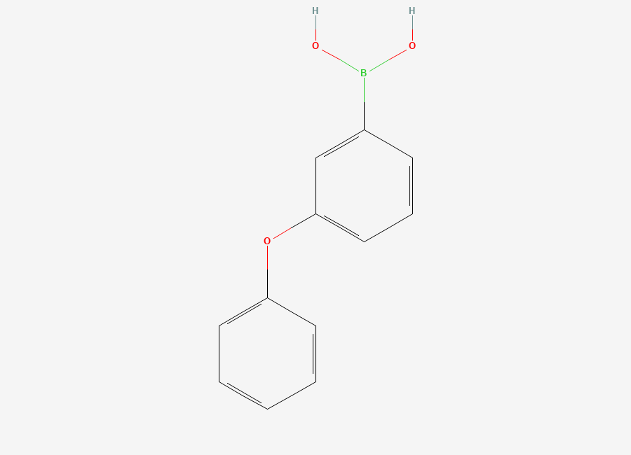 Two-dimensional chemical structure of (3-Phenoxyphenyl)boronic acid
