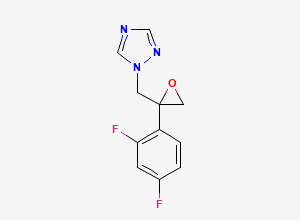Two-dimensional chemical structure of Fluconazole EP Impurity G / Fluconazole Epoxide Impurity, CAS 86386-76-7