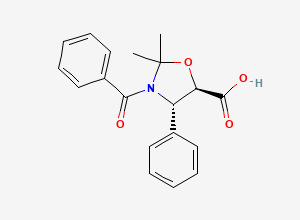 Two-dimensional chemical structure of (4s,5r)-3-Benzoyl-2,2-dimethyl-4-phenyloxazolidine-5-carboxylic acid