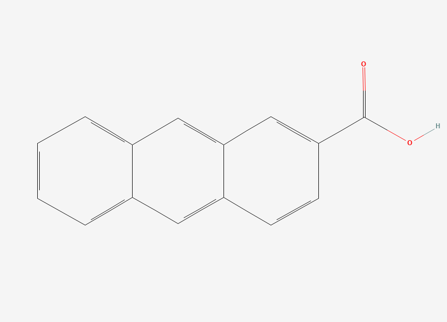 Two-dimensional chemical structure of 2-Anthracenecarboxylic Acid