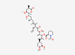 Two-dimensional chemical structure of Tacrolimus EP Impurity H, CAS 143210-33-7