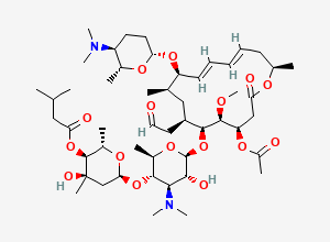 Two-dimensional chemical structure of Isovalerylspiramycin II, CAS 848080-53-5