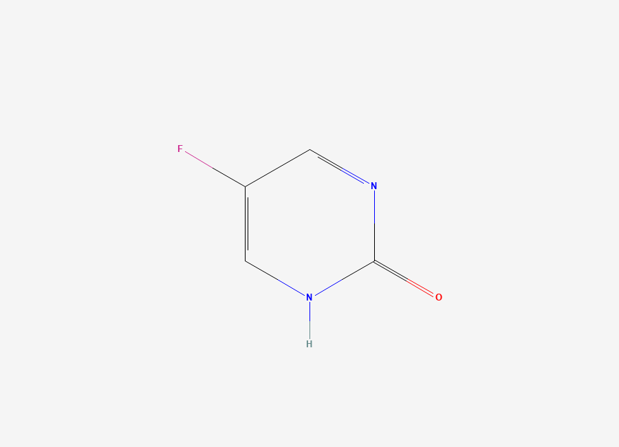 Two-dimensional chemical structure of 5-Fluoro-2-hydroxypyrimidine, CAS 2022-78-8